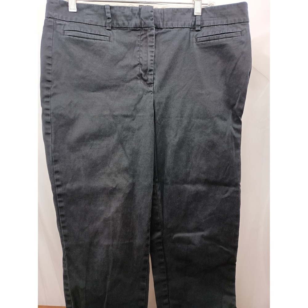 Talbots 12‎ the perfect crop black work business career office cropped pants